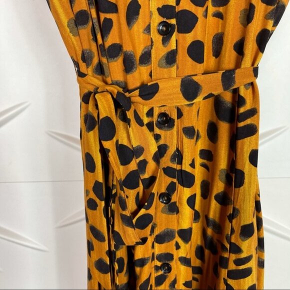 Anthro Porridge Vianne Maxi Shirtdress 6 Petite - Picture 11 of 13